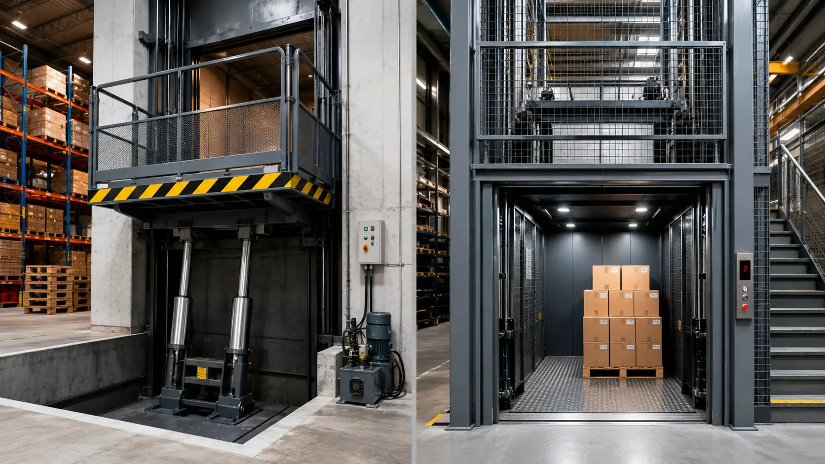 Monte-charge hydraulique ou électrique : comparez avant d'investir
